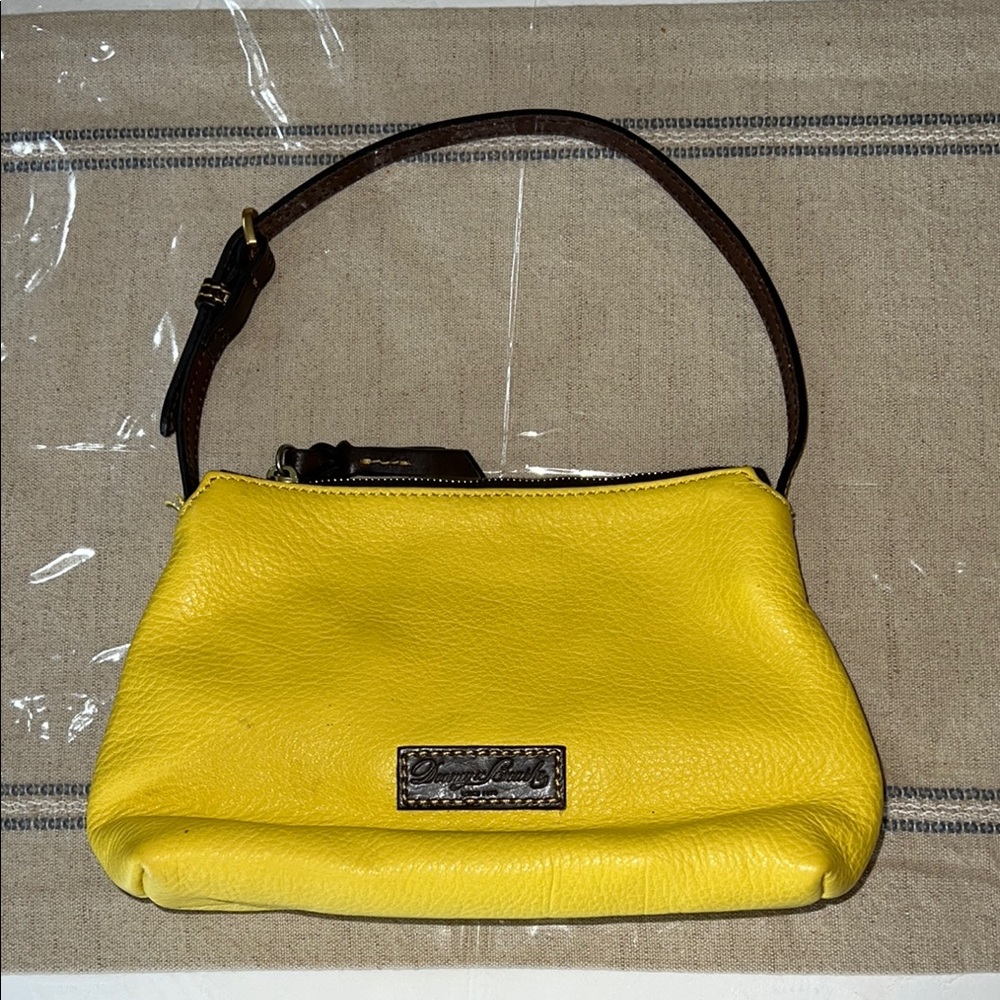 Dooney & Bourke Yellow and Brown Shoulder Bag